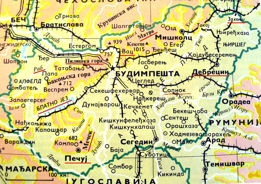 karta madjarske srbije SVEVLAD   Neslovenske drzave sa slovenskim toponimima karta madjarske srbije